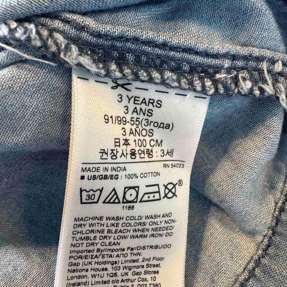 BUNDLE Gap Jean Top with Children Place Leopard Corduroy Skirt/Skort Size 3 - Picture 4 of 6